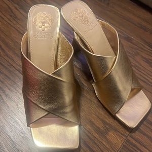 Gold Vince camuto mules